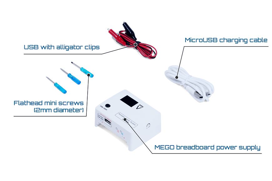 Breadboard Power Supply MEGO for Building Breadboard Circuits - EIM Technology 