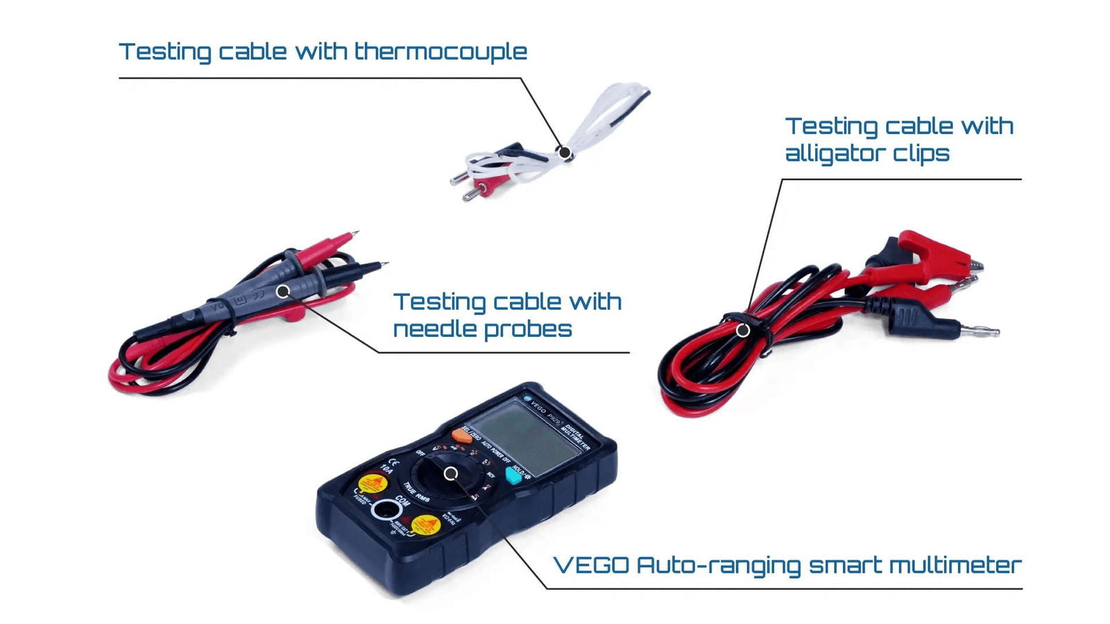 Digital Multi meter VEGO - Auto-ranging Digital Multimeter - EIM Technology 