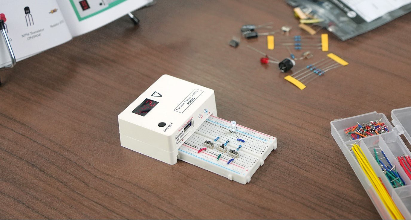 NEW MEGO - Breadboard Power Supply for Building Breadboard Circuits - EIM Technology (EVO - IN - MOTION Technology Ltd.)