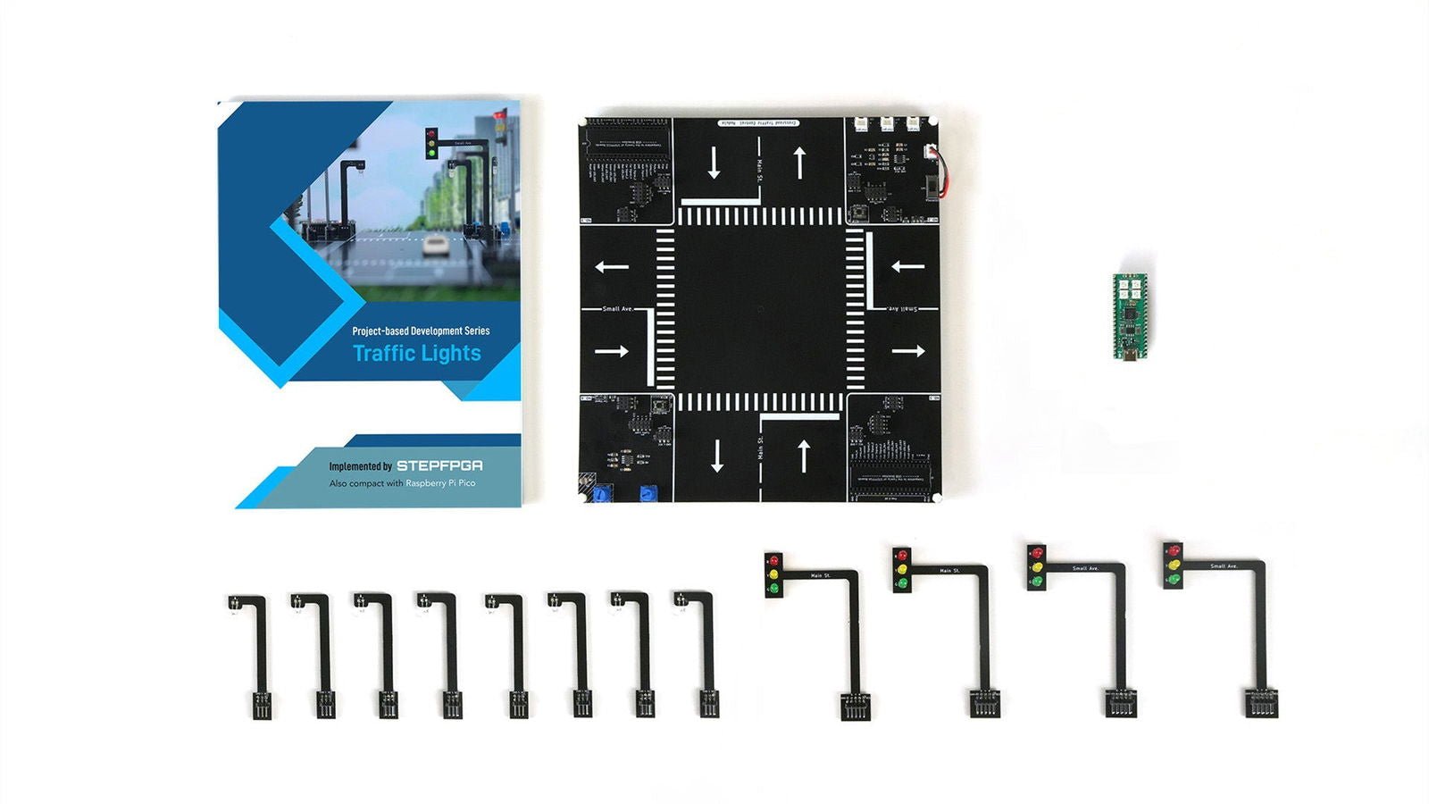 Traffic Light Control System with Raspberry Pi Pico - Raspi Pico (STEPFPGA Compatible: add - on) - KT31 - EIM Technology (EVO - IN - MOTION Technology Ltd.)